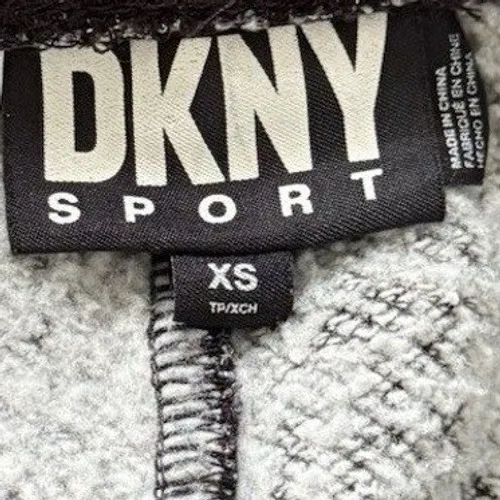 Women's Charcoal Heather Jogger Sweatpants XS Drawstring Athletic Lounge Pants - Image 4