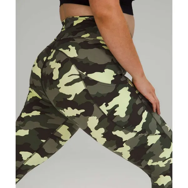 Sz 10 Lululemon Fast and Free Tight 25" *Non-Reflective Nulux Camo - Image 5