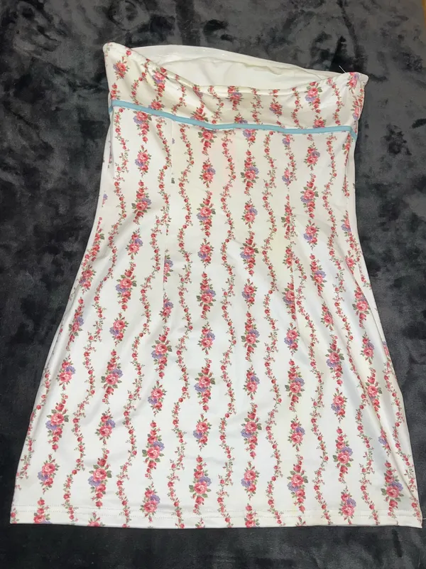 Edikted Jules Print Strapless Minidress Size Medium New with tag - Image 7