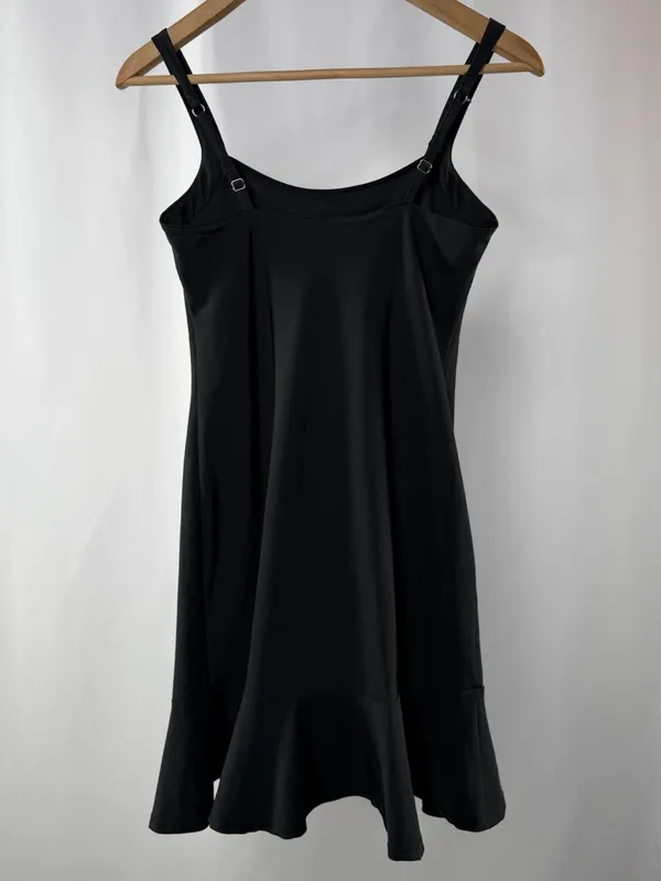 Abercrombie & Fitch Athletic Shorts‎ Under Mini Dress with Ruffle Hem Black - Image 6