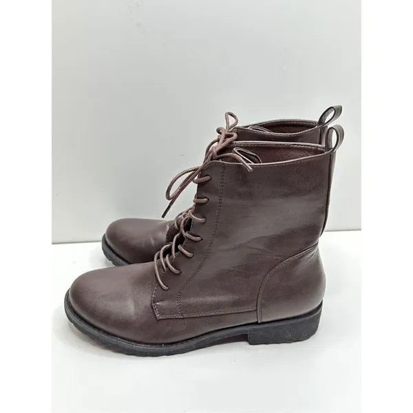 Catherine Malandrino Booney Vegan Leather Lace Up‎ Combat Boots Size 9 New - Image 5