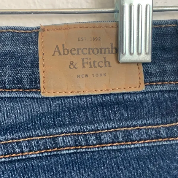 5/$25 Abercrombie & Fitch High Rise Super‎ Skinny Jeans in Medium Blue Wash - Image 5