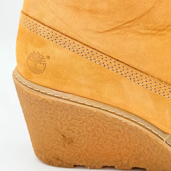Timberland Glancy Wedge Boots Wheat Nubuck Womens 8 EU 39 8251A‎ - Image 4