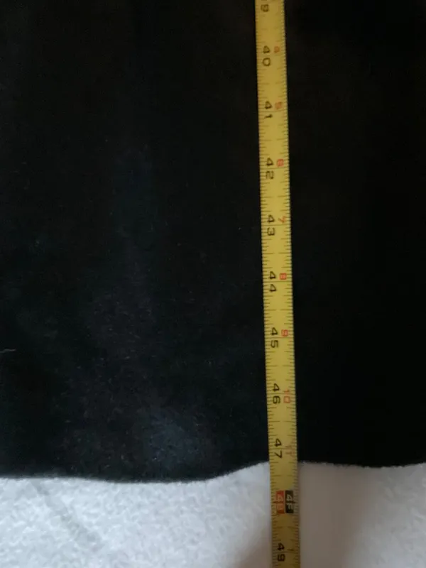 Casual Corner Women Wool blend long black Coat SZ14 bust58in - Image 8