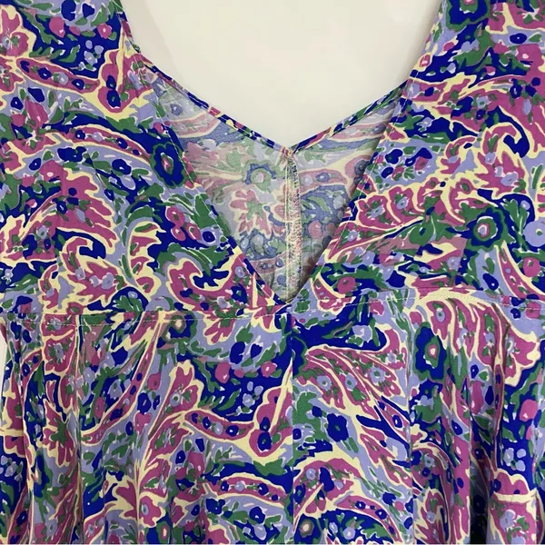 Matilda Jane Adventure Begins In The Maze Trapeze Top Women's Size‎ Small Floral - Image 6