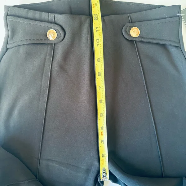 C-Mode Black Flared Pants Leggings‎ Women’s Sz Medium Warm Inside - Image 6