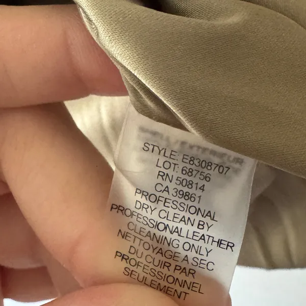 Elie Tahari Beige 100% Suede Sleeveless‎ Zip Up Jacket - Image 8
