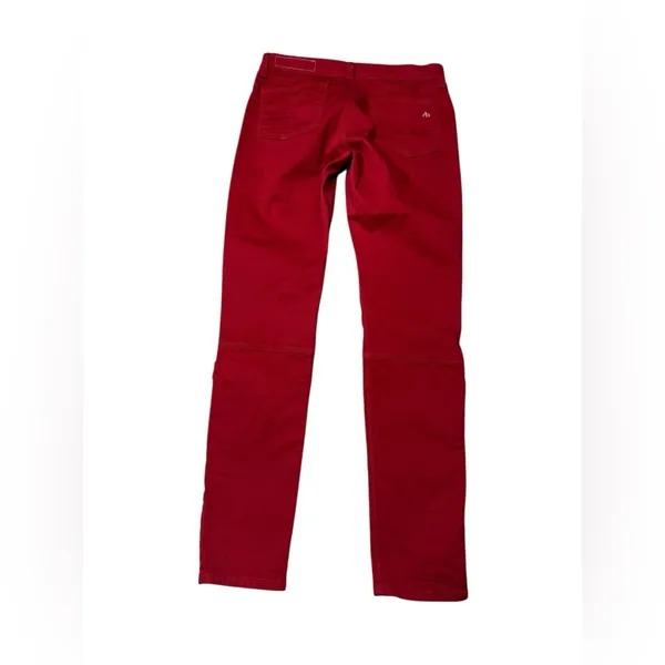 ❤️‎ Rag & Bone Red Skinny Moto Jeans 🔥 Zip Detail Size 29 - Image 4