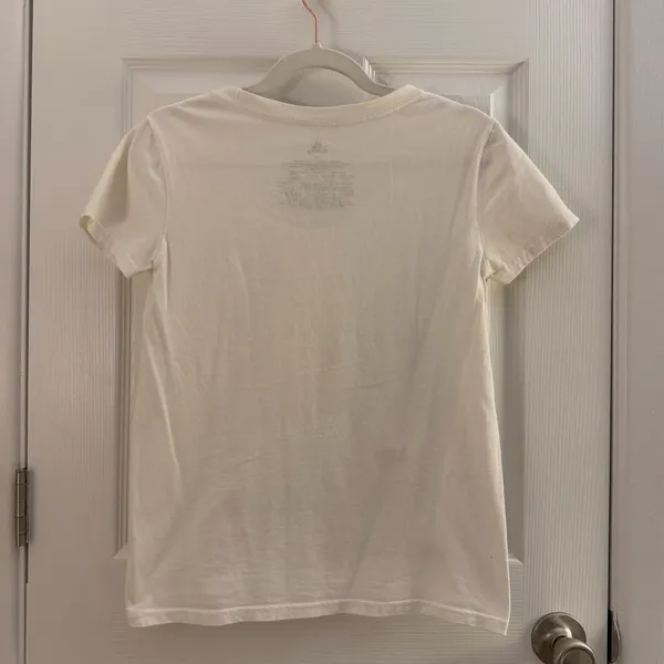 Disney White Tinker Bell Feisty Cotton Graphic T-shirt Extra Small - Image 2