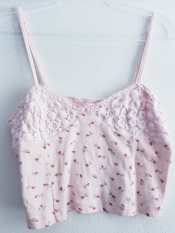 Vintage Victorias Secret Y2K Cropped Mini Baby Cami Tank Top - Image 2