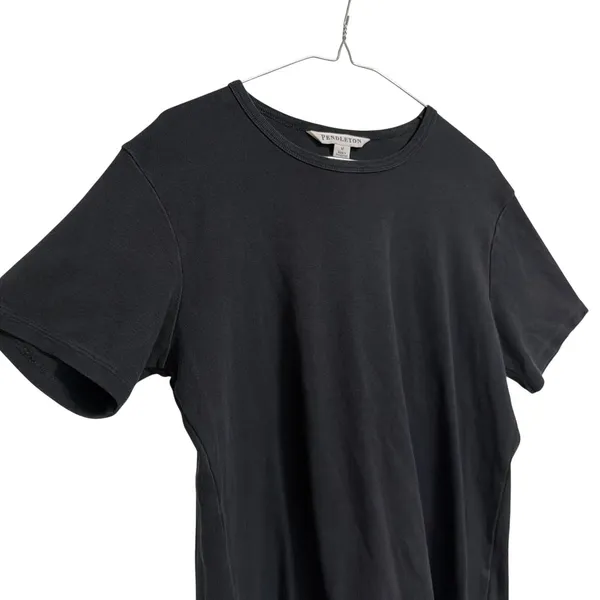 Pendleton Womens Black 100% Cotton Short Sleeve Crew Neck T-Shirt Size M RN29685 - Image 7