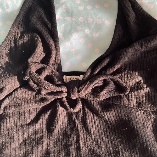 BLACK Halter top Size L - Image 3
