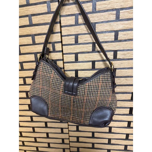 Croft & Barrow Brown Plaid Hobo‎ Bag - Image 2