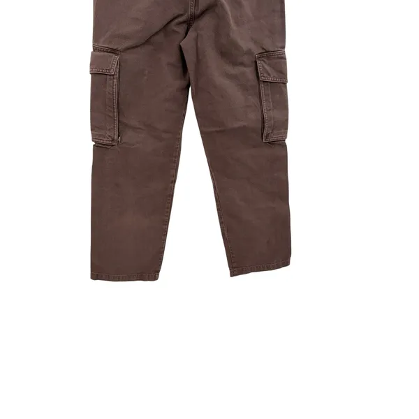 Aritzia Tna Troop Cargo Pants Brown Cotton Utility Straight Leg‎ Size 2 - Image 9