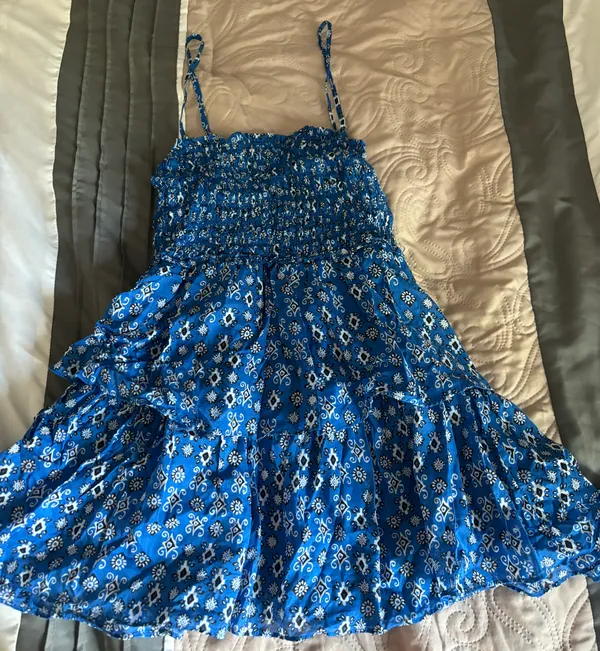 AQUA Blue Mini Dress - Image 2