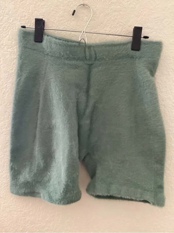 Gymshark x Whitney Eyelash knit shorts Sage green - Image 2