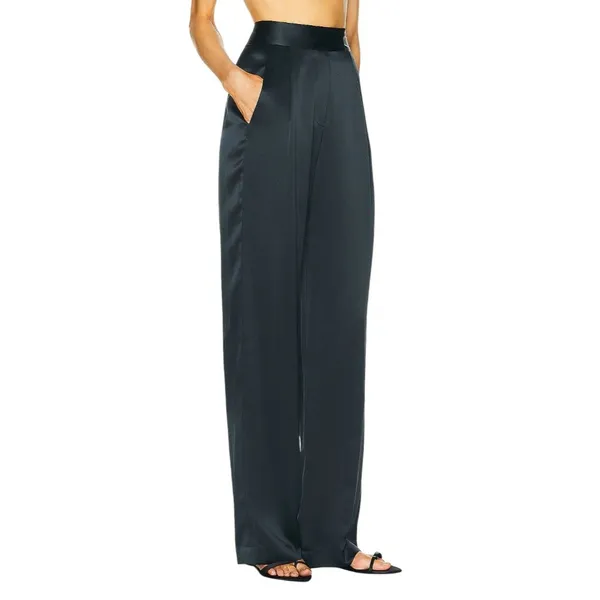 The Sei Wide Leg Trousers in Ink 2 New Womens Silk Pants - Image 4