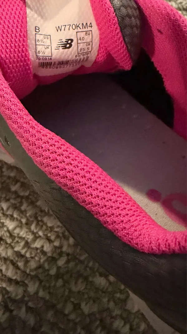 New Balance Women's Charcoal and Hot Pink Ribbon Awareness Running Sneakers - Image 5