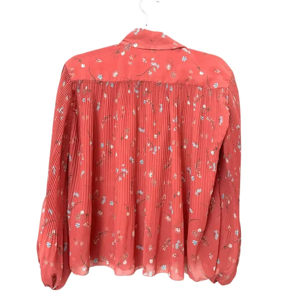 ARITZIA Wilfred Barbara Floral Pleated Blouse XS‎ - Image 2