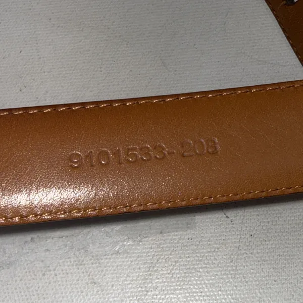 Lauren Ralph Lauren Brown Italian Leather RLR Leather Buckle Belt Womens Medium - Image 11