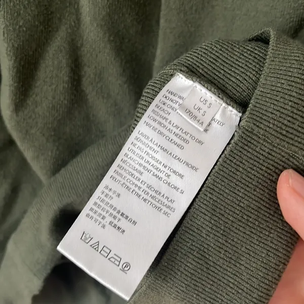 Anthropologie Daily Practice Moss Green Knit Dress Size Small - Image 8