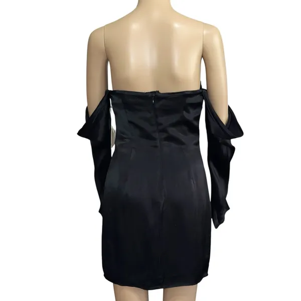 CAMILA COELHO Charlie Mini Dress, Black, Small - Image 9
