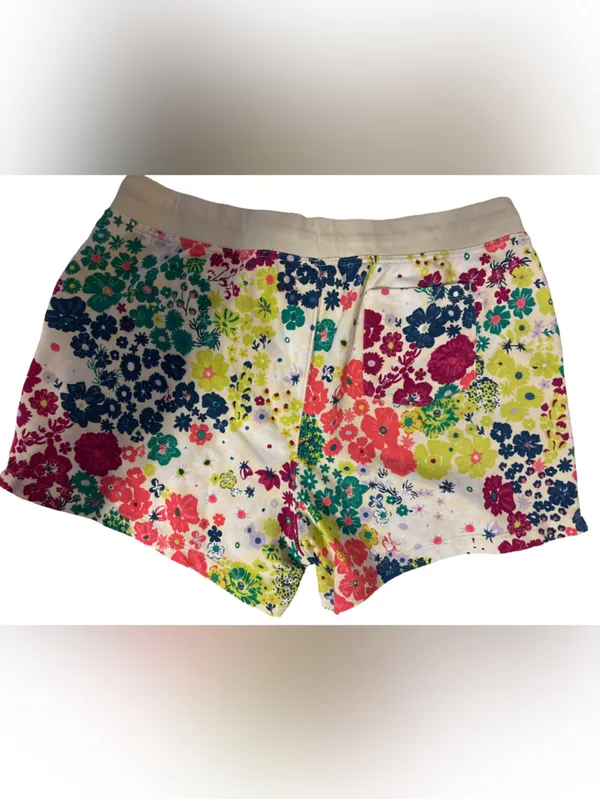 Champion Women’s Floral Drawstring Shorts - White Multicolor - Image 2