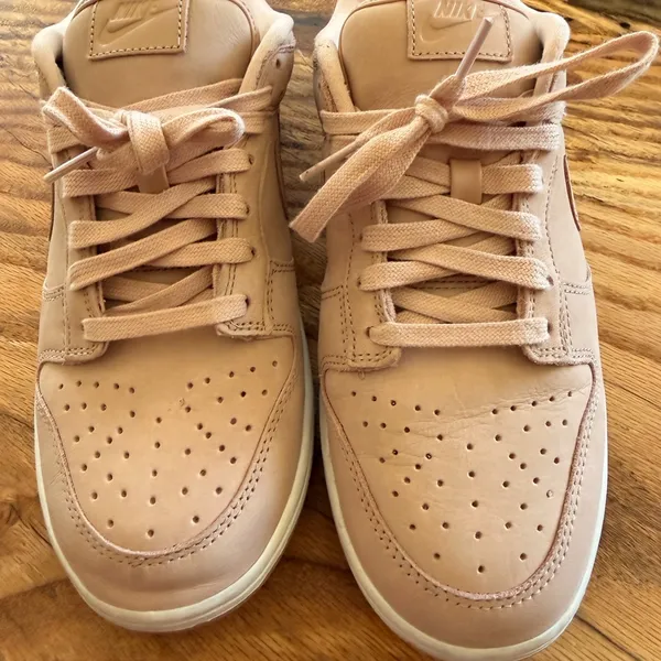 Nike Women's Sneakers Light pink Leather Low Tops - Image 6