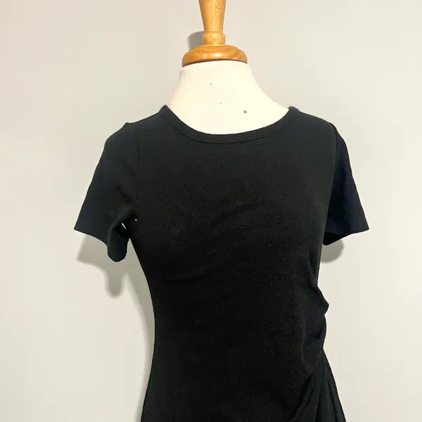 A Pea in the Pod Black Short Sleeve Maternity Dress - Image 2