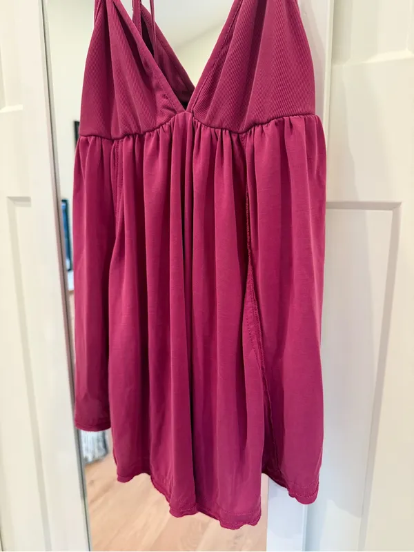 Free People Trixie Rib & Jersey Tunic Top Size XS - Image 6