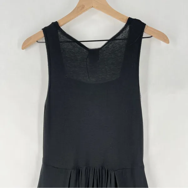Lunn‎ by Lilith Black Lightweight Cotton Dress Mesh Trim Fit & Flare Pockets - Image 10