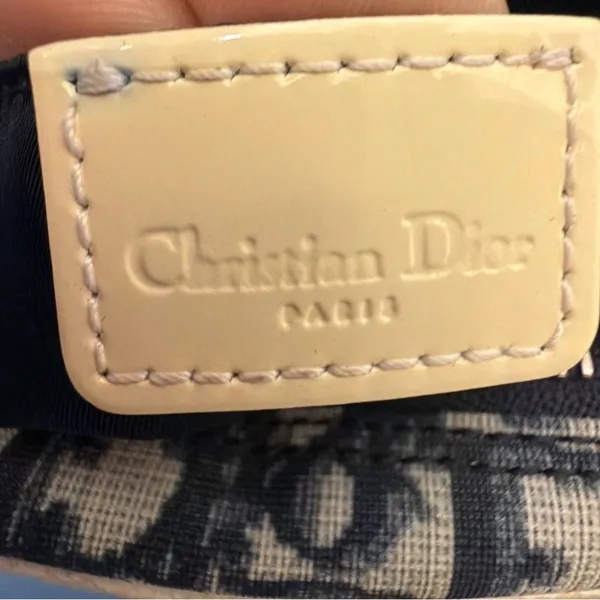 Christian Dior Trotter Monogram Messenger Bag Blue Adiorable Crossbody Vintage - Image 2