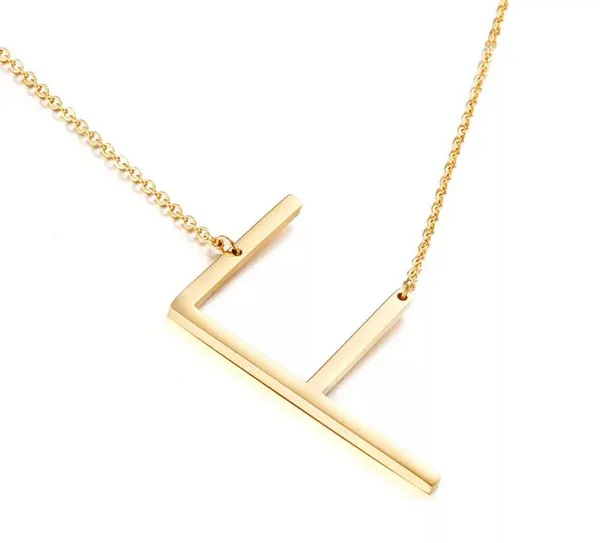 F initial letter necklace! Plated in 14K gold - Image 2
