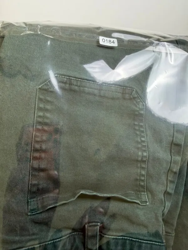 JO West Dark Green High Waist Wide-Leg Cotton Denim Trouser Pants Size XS - Image 10