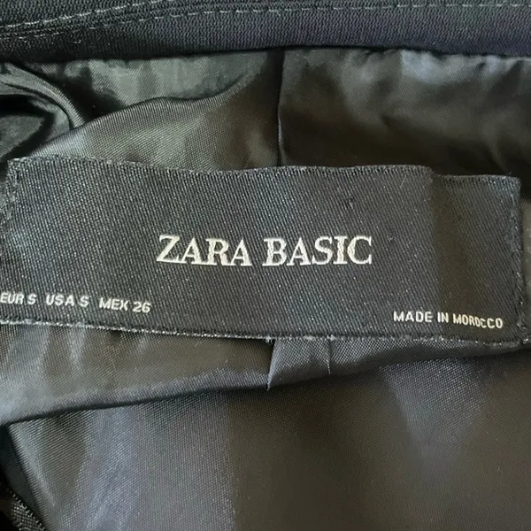 Zara Basic Women's Black Long Sleeve Business Open-Front Blazer Jacket Size S - Image 5