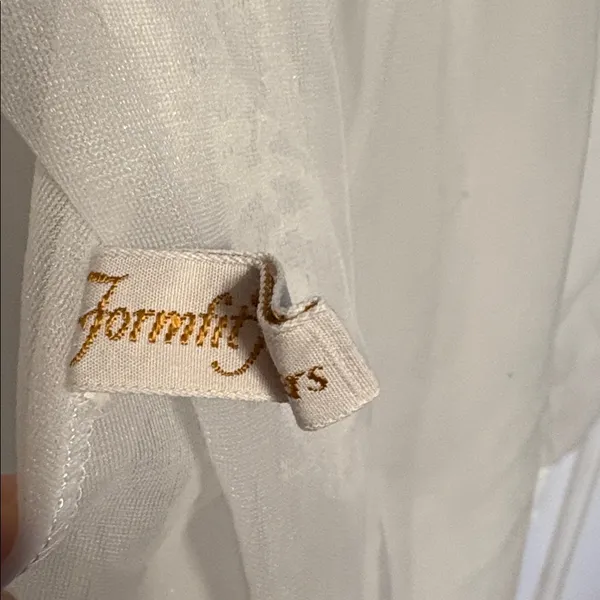 VTG Formfit Rogers Sheer White Lace Lingerie Bridal Whimsical. - Image 2