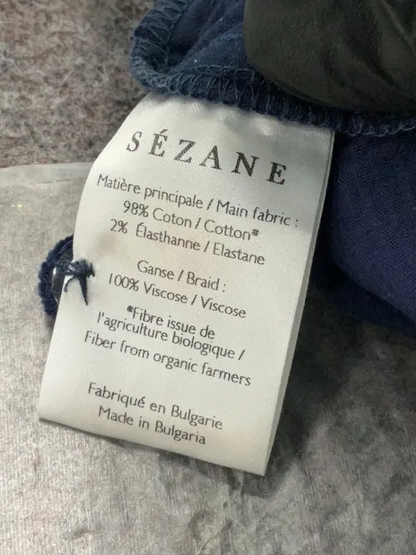 Sezane Bob jumpsuit in navy corduroy - Image 7
