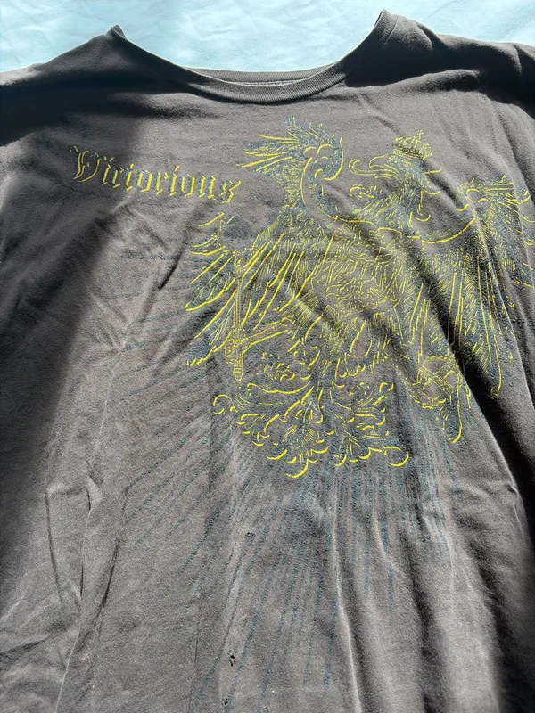 Men’s Graphic Tee Gray Size L - Image 5