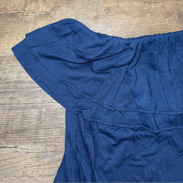 Lilly Pulitzer True Navy Rilo Ruffle Strapless Tube Top - Image 4