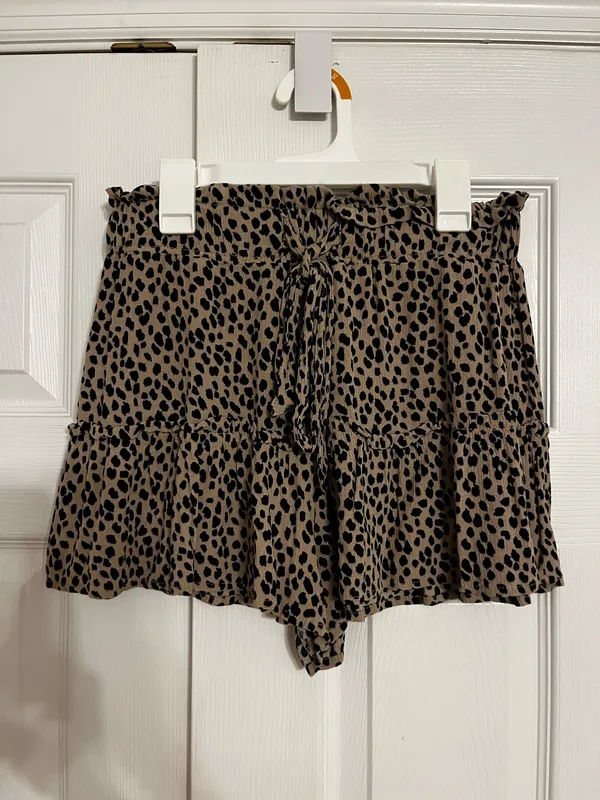 Vanilla Star Jeans Leopard Print Skort - Image 4