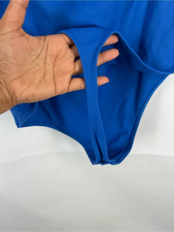 Aritzia Babaton Contour One-Shoulder Bodysuit Blue XL - Image 7