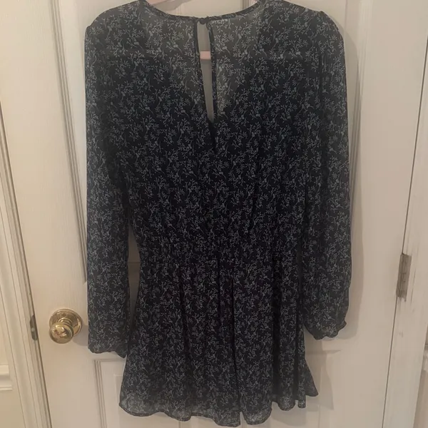 Altar'd State Navy Floral Jumpsuit - Image 4