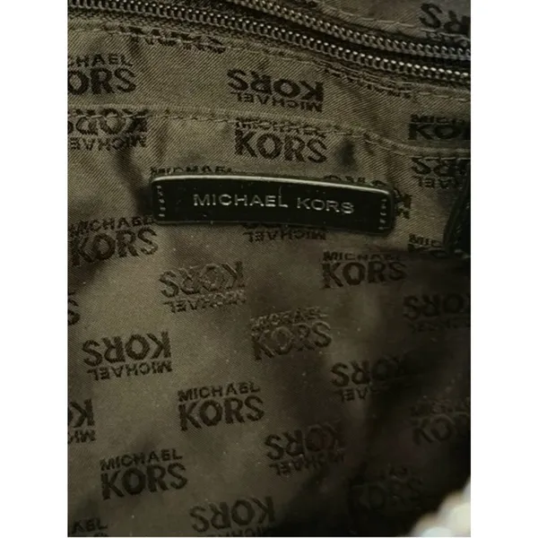 Michael Kors Jet Set Large Convertible Shoulder Crossbody MK Signature Black - Image 14