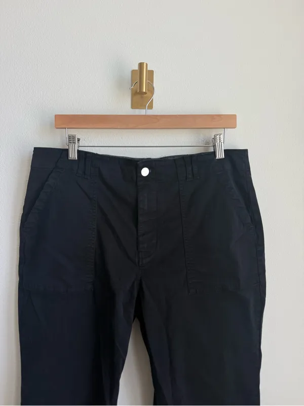 Pilcro Anthropologie Black Straight Leg Utility Pants Size 32 - Image 7