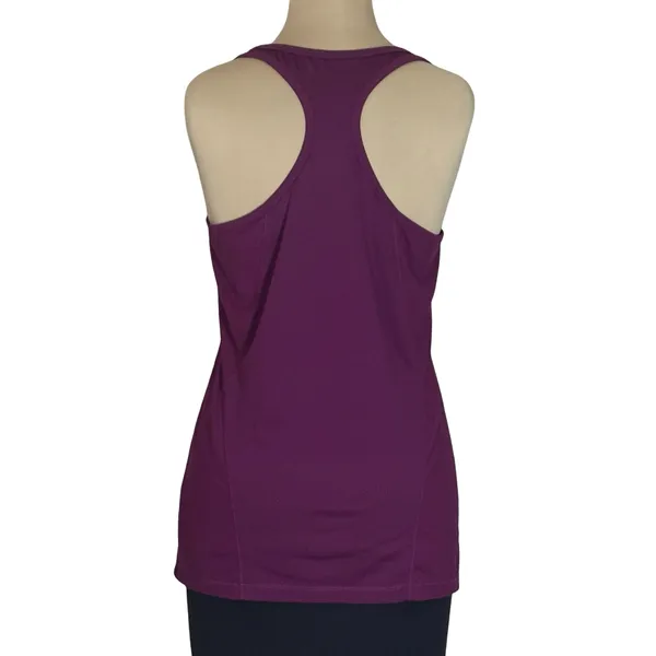 Alo Yoga Dark Plum Mesh Back Racerback Tank Top Medium - Image 2