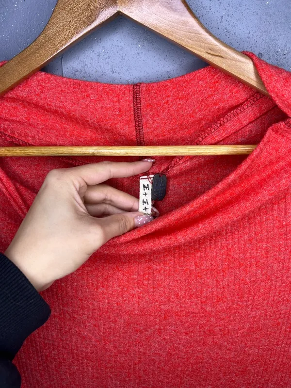 We The Free Cherry Londontown Asymmetrical Top Free People Women’s M - Image 5