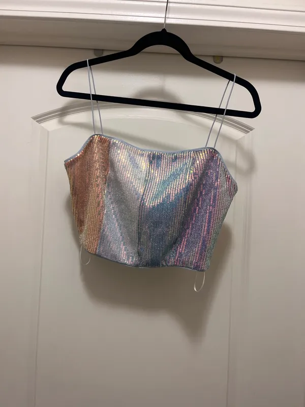 Pink lily sequin set. - Image 4