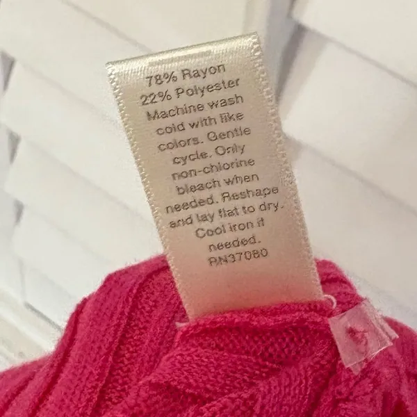 Cato Pink‎ Ribbed Sweater Dress Size Medium - Image 10