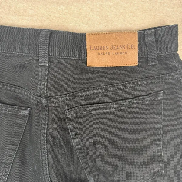 Lauren Jeans Co‎ Ralph Lauren Black Wash Straight Leg Denim Jeans Quiet Luxury - Image 7