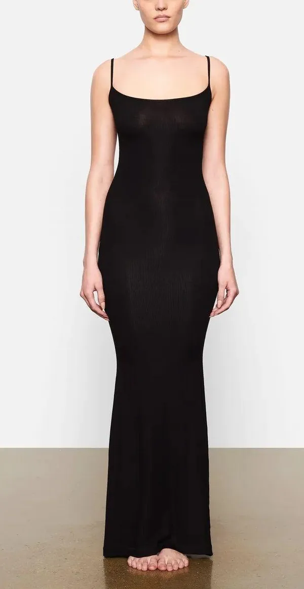 Black Lounge Soft Maxi Dress - Image 2